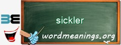 WordMeaning blackboard for sickler